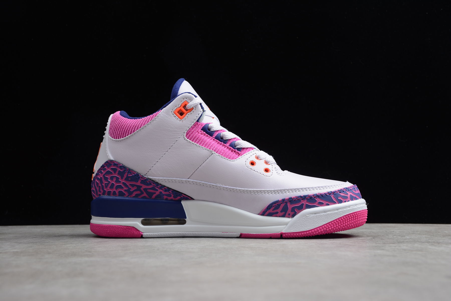 Air Jordan 3 White Pink Purple Shoes For Women